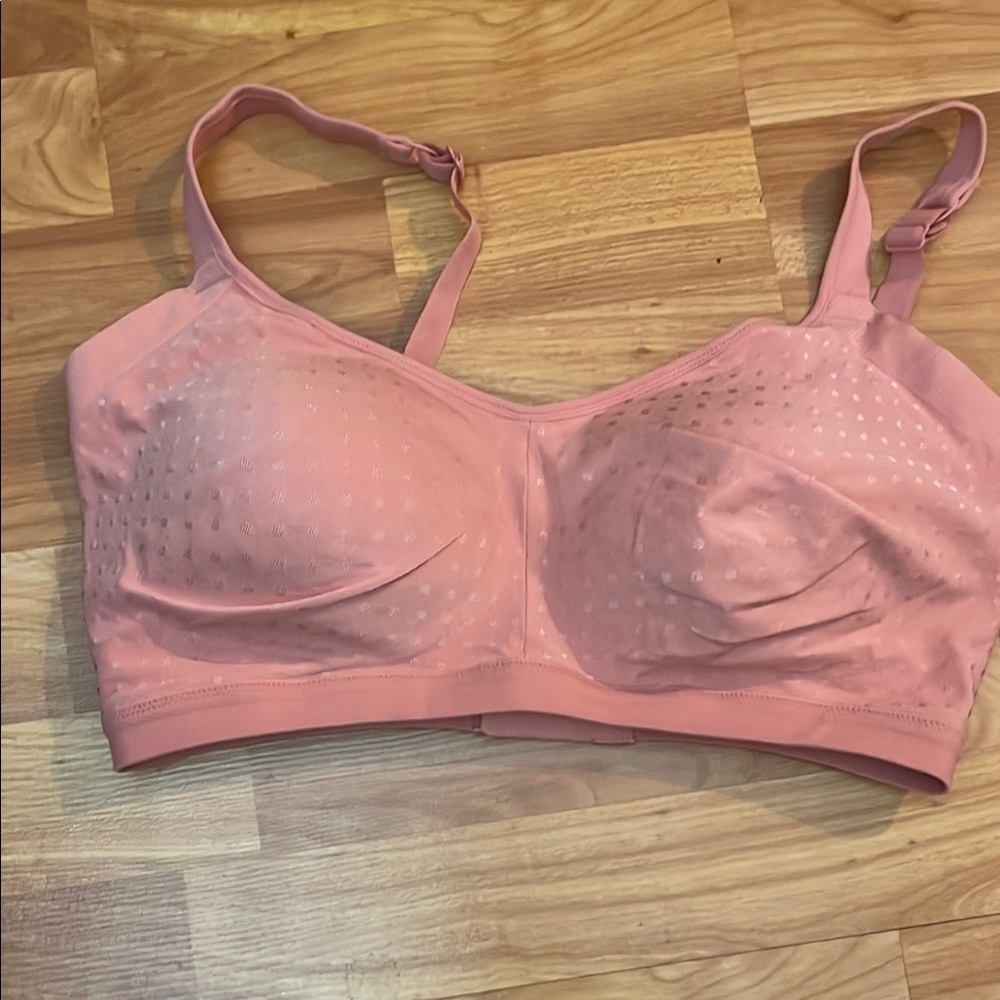 Warners Super Soft Wireless Lightly Lined Comfort Bra Pink Size Large